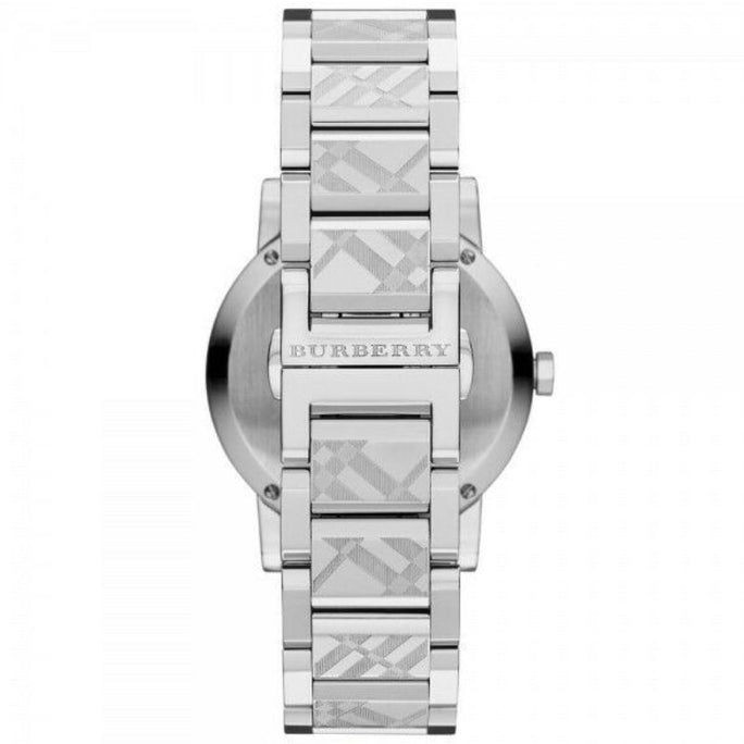 Burberry BU9144 Women’s Stainless Steel Swiss Made Silver Dial 34mm Watch