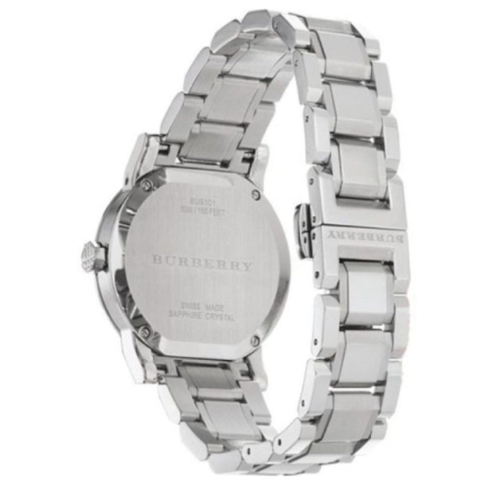 Burberry BU9220 Women’s Swiss Made Stainless Steel White Dial 26mm Watch