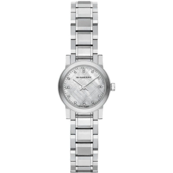 Burberry BU9213 Women’s Swiss Made Stainless Steel Silver Dial 26mm Watch