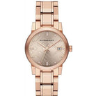 Burberry BU9126 Women’s Swiss Made Stainless Steel Rose Gold Dial 34mm Watch