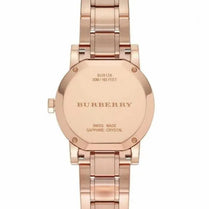 Burberry BU9126 Women’s Swiss Made Stainless Steel Rose Gold Dial 34mm Watch