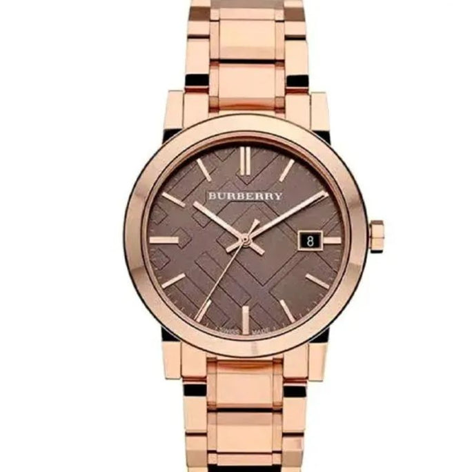 Burberry BU9005 Women’s Swiss Made Stainless Steel Brown Dial 38mm Watch