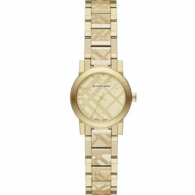 Burberry BU9234 Women’s Swiss Made Stainless Steel Gold 26mm Watch