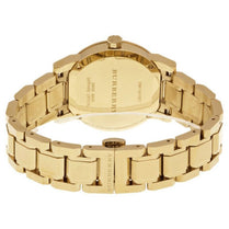 Burberry BU9134 Women’s Swiss Made Stainless Steel Gold Dial 34mm Watch
