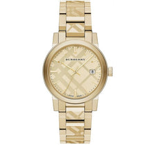 Burberry BU9038 Men’s Swiss Made Stainless Steel Gold Dial 38mm Watch