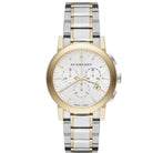 Burberry BU9751 Unisex Chronograph Swiss Made Stainless Steel White Dial 38mm Watch
