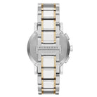 Burberry BU9751 Unisex Chronograph Swiss Made Stainless Steel White Dial 38mm Watch