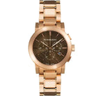Burberry BU9353 Men’s Swiss Made Gold-Tone Stainless Steel Grey Dial 42mm Watch