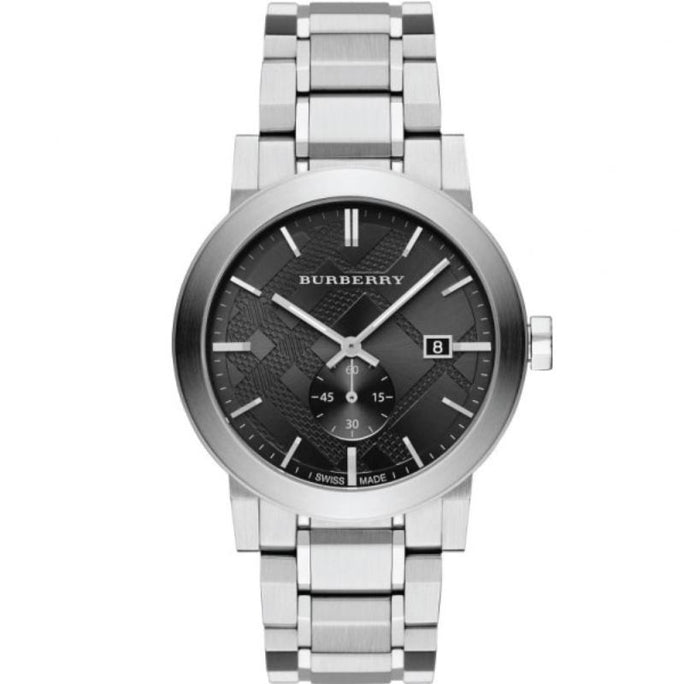 Burberry BU9901 Men’s Swiss Made Stainless Steel Dark Grey Dial 42mm Watch