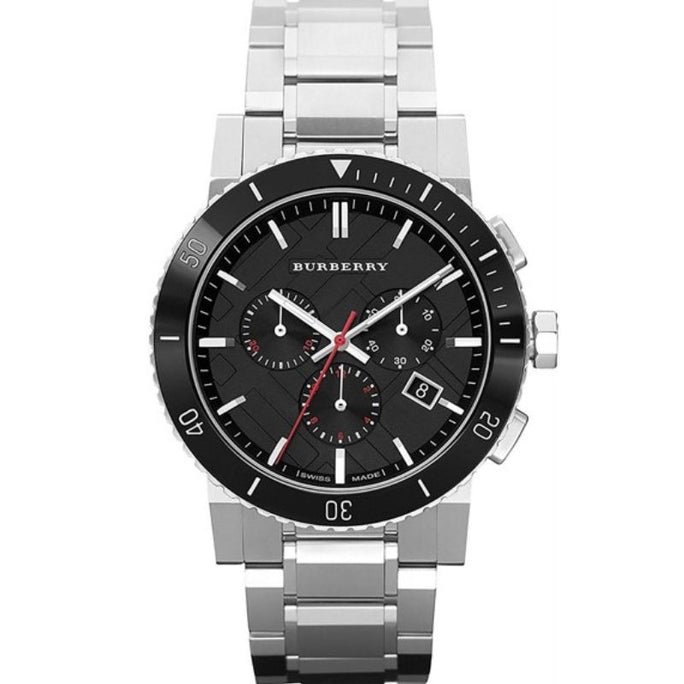 Burberry BU9380 Men’s Chronograph Swiss made Stainless Steel Black Dial 42mm Watch
