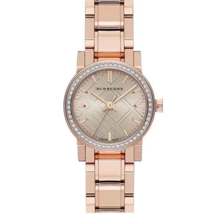 Burberry BU9225 Women’s Swiss Made Stainless Steel Rose Gold 26mm Watch
