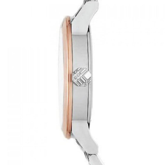Burberry BU9205 Womens Swiss Made Two-Tone Stainless Steel Silver Dial 26mm Watch