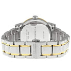 Burberry BU9115 Womens Swiss Made Quartz Two-Tone Stainless Steel Silver Dial 34mm Watch