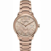 Burberry BU10013 Mens Swiss Made Stainless Steel Rose Gold Dial 40mm Watch