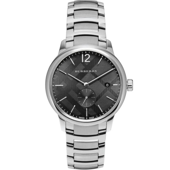 Burberry BU10005 Mens Swiss Made Stainless Steel Grey Dial 40mm Watch