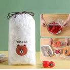 Disposable Food Cover Bags Elastic Fresh Keeping Wrap (100Pcs)