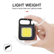 Mini USB Rechargeable LED Pocket Flashlight Keychain