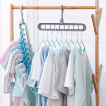 9 Hole Multifunction Magic Clothes Hanger Organizer