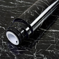 Self Adhesive Black Marble Kitchen Wallpaper 60CMx2M