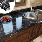 Self Adhesive Black Marble Kitchen Wallpaper 60CMx2M