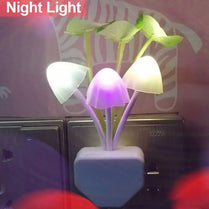 Mushroom LED Night Light with Light Sensor