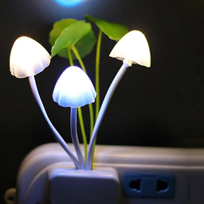 Mushroom LED Night Light with Light Sensor