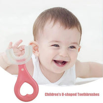 U-Shaped Silicone Toothbrush For Kids