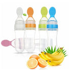 Infant Silicone Baby Feeding Bottle With Spoon