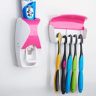 Automatic Toothpaste Dispenser With Toothbrush Holder