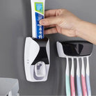 Automatic Toothpaste Dispenser With Toothbrush Holder