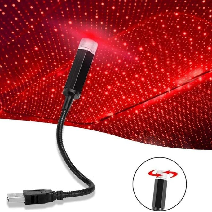 USB LED Car Roof Star Night Light Projector