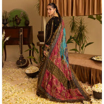 Sara Jahan SJ-1039 Rang-e-Bahar Chiffon Black  4 pc Suit