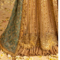 Sara Jahan SJ-1043 Rang-e-Bahar Net Gold 4 pc Suit