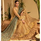 Sara Jahan SJ-1043 Rang-e-Bahar Net Gold 4 pc Suit