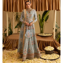 Sara Jahan SJ-1065 Rang-e-Bahar Chiffon Powder Blue 4 pc Suit