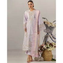 Sara Jahan SJ-1089 Breeze Lawn 26 Lawn Purple Ash 3Pc Suit