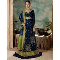 Sara Jahan SJ-1020 Rang-e-Bahar Chiffon Midnight Blue 4Pc Suit