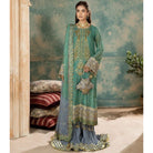 Sara Jahan SJ-1022 Rang-e-Bahar Chiffon Green 4Pc Suit