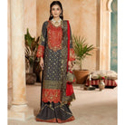 Sara Jahan SJ-1030 Rang-e-Bahar Chiffon Grey 4Pc Suit