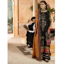 Sara Jahan SJ-1019 Rang-e-Bahar Chiffon Black 4Pc Suit