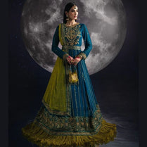Sara Jahan SJ-1003 Rang-e-Bahar Chiffon Teal 4Pc Suit