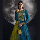Sara Jahan SJ-1003 Rang-e-Bahar Chiffon Teal 4Pc Suit
