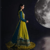 Sara Jahan SJ-1003 Rang-e-Bahar Chiffon Teal 4Pc Suit
