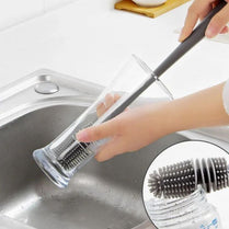 Long Handle Silicone Bottle & Cup Cleaning Brush