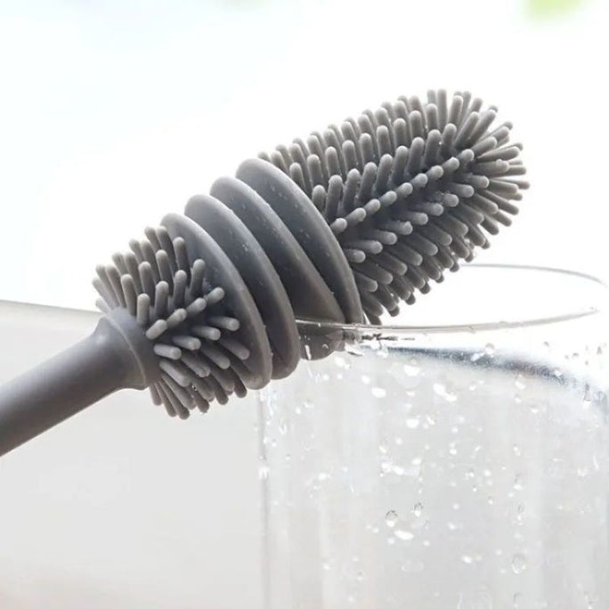 Long Handle Silicone Bottle & Cup Cleaning Brush