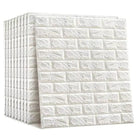 3D White Brick Wall Self Adhesive Foam Wallpaper