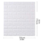 3D White Brick Wall Self Adhesive Foam Wallpaper