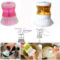 Self Dispensing Dishwashing Brush Kitchen Scrub & Cleaning Brush With Soap Dispenser