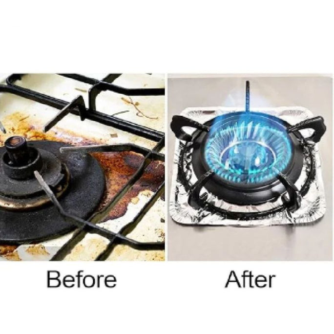 Aluminum Foil Stove Burner Cover 10 Pcs