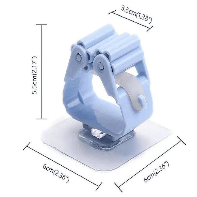 Wall Mounted Mop Holder Mop Hook Storage Clip & Broom Wall Hanger